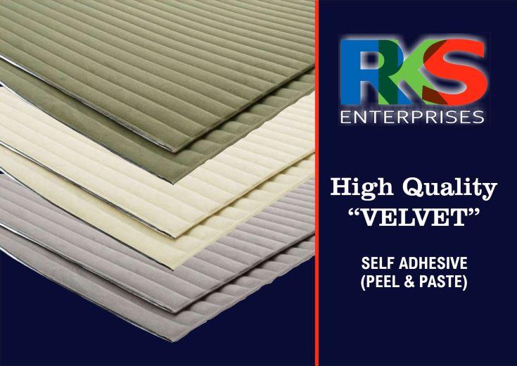 Rks Enterprises Exclusive Importer Of Velvet & Leather Sheet 8 Inches X 2.5 ft. Velvet & Leather Sheet 8 Inches X 2.5 ft Is A Hot Interior Decoration Trends Becoming Extremely Popular All Over World Because It Makes The Owner's Home Luxurious Beautiful Reasonable As Well As Timeless Use Full For -: Living Room ,lobby, Bedroom ,hotel, Spar, Karaoke, Salon Use Full For Damp Wall And Outdoor Also Advantages :-Ultra Light (easy Transportation) 8 Inches X 2.5 ft Small Size (no Wastage ) 3-4 Mm Thickness(easy Installation ), Fire Proof, Water Proof, Super Durable, Ultra Light, Fire Proof, Anti Damp, Sound Proof, Heat-Insulated.