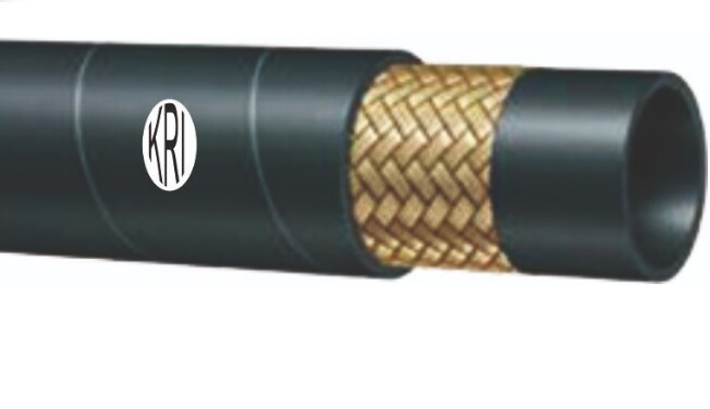 DIN EN853 1SNOne Wire Braid Hydraulic Hose meets orexceeds DIN EN853 ISN, SAE 100R1 ATHOSETube :Reinforcement :Cover :Temperature Range :Synthetic Rubber, Resistant against Hydraulic Fluids (HL, HLP, HLPD, HVLP, HFA, HFAS, HFB, HFC)One Braid of High Tensile Steel WireAbrasion and Ozone Resistant Synthetic Rubber Note : Various Cover Available.-40 C to +100 C/-40 F to +212 F 0 0 (max 120 C/248 F intermittent)