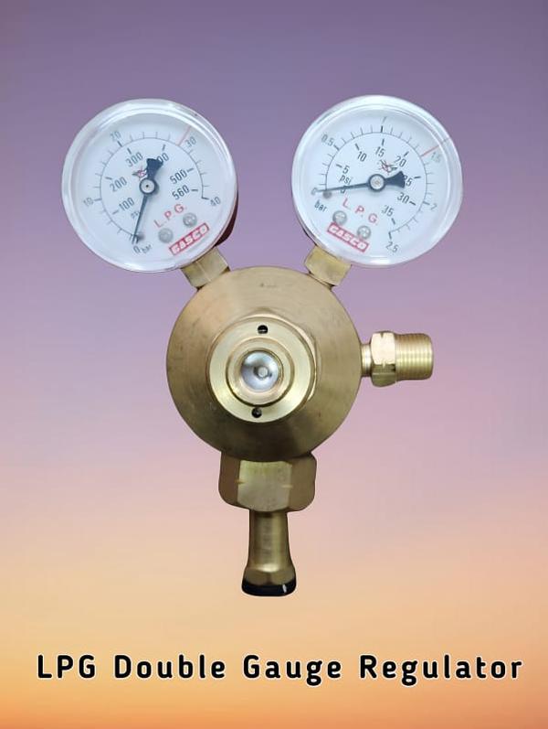 GASCO LPG Regulator with Double Gauge & Adapter