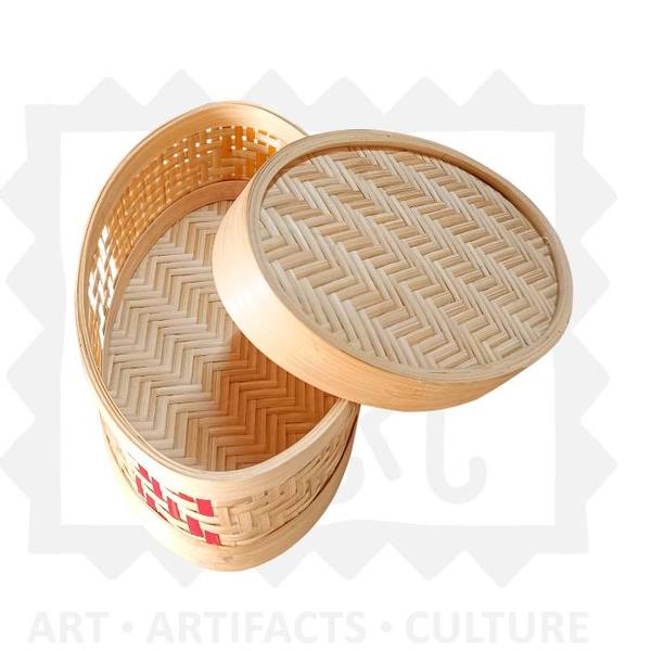 Bamboo weave storage box