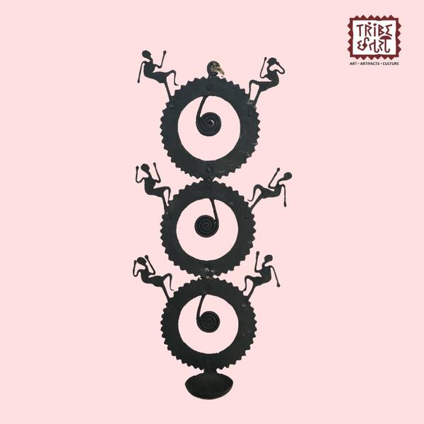 Batar art wrought iron Single Laman Diya