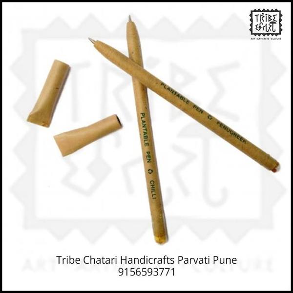 Plantable paper pen with seed