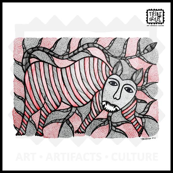 Hand painted Gond Painting