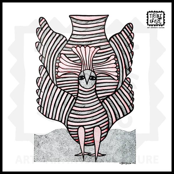 Original Gond Painting with Frame