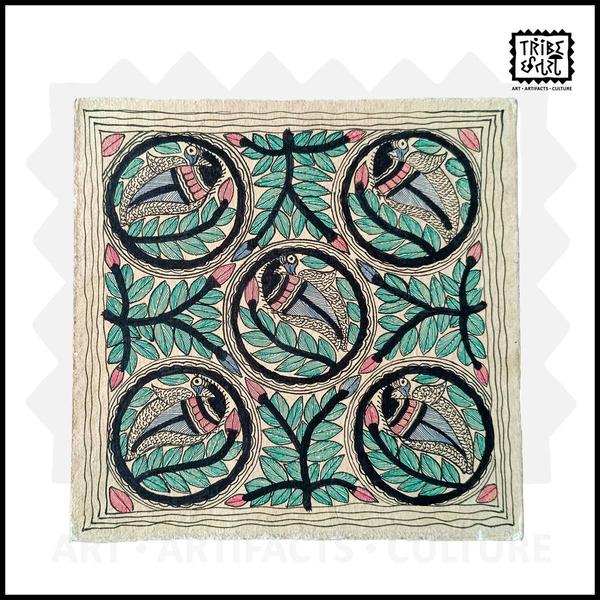 Beautiful Madhubani Painting on Handmade Paper