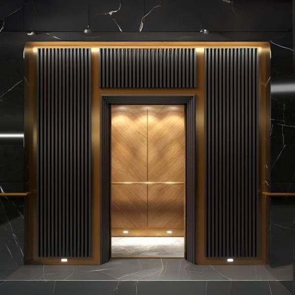 The Vini Luxury Passenger Elevator is designed to offer a premium and elegant travel experience with state-of-the-art technology and aesthetic interiors. Featuring panoramic glass cabins, smooth, silent operation, and customized luxury finishes, this elevator enhances the ambiance of hotels, corporate offices, high-end residential buildings, and shopping malls.Key Features:✔ Premium Cabin Interiors – High-quality stainless steel, glass, and wooden finishes✔ Smart Control System – AI-based destination control for faster, smoother rides✔ Energy-Efficient VVVF Drive – Reduces power consumption while ensuring smooth acceleration✔ Touchless & Biometric Access – Advanced security and hygiene features✔ Customizable Design Options – Choice of lighting, flooring, and panel styles✔ Low Noise & Vibration-Free Operation – Ensuring a comfortable travel experience✔ IoT-Based Elevator Monitoring – Remote performance tracking and predictive maintenanceThe Luxury Passenger Elevator by Vini Elevators is the perfect blend of innovation, safety, and sophistication, making it the ideal choice for premium spaces.