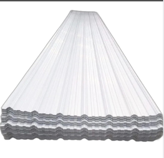 Thickness	3 mmMaterial	UPVCColor	WhiteSurface Treatment	Color CoatedTechnique	Hot RolledUsage/Application	RoofingLength	16 ftMinimum order quantity: 100 Running Feet16 ft UPVC (Unplasticized Polyvinyl Chloride) white roofing sheets are a popular roofing material due to their durability, cost-effectiveness, and resistance to harsh weather conditions. These sheets are widely used in both residential and commercial buildings, particularly in areas requiring strong, long-lasting roofs.