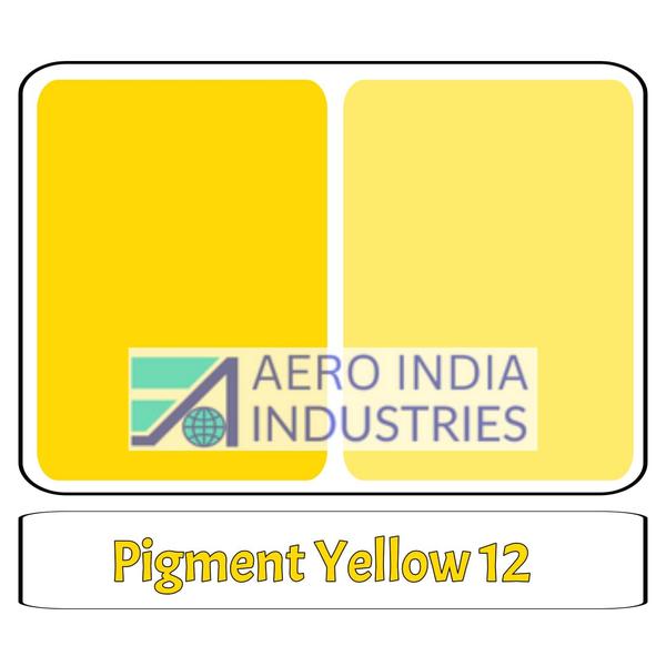 Pigment Yellow 12 (PY 12) Chemical Name: Benzidine YellowCAS Number: 6358-85-6Chemical Formula: C32H26Cl2N6O4Color Index (C.I.) Number: 21090Appearance: Bright yellow powderHue: Strong, greenish-yellow shadeProperties & Characteristics:Shade & Tinting Strength: Strong, with a greenish undertoneHeat Stability: Moderate (up to ~180°C)Lightfastness: Fair to good, depending on applicationSolvent Resistance: Poor in strong solventsWeather Resistance: ModerateOil Absorption: MediumApplications:✅ Printing Inks: Offset, gravure, flexographic inks✅ Coatings: Industrial paints, emulsion paints✅ Plastics: PVC, LDPE, HDPE, and rubber applications✅ Textiles: Pigment printing✅ Artist Colors: Water-based and oil-based paintsLimitations:Not suitable for high-temperature applicationsModerate lightfastness in outdoor exposureLimited solvent resistance