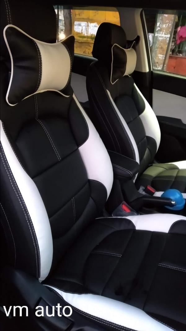 Enhance Your Car’s Interior with Punch Seat Covers at VM Auto PremiumAt VM Auto Premium, we take pride in offering high-quality, stylish, and durable seat covers to elevate the look and feel of your vehicle. Our Punch Seat Covers are designed to provide both comfort and protection, ensuring your seats stay looking great while offering a premium driving experience.Why Choose Punch Seat Covers?Durable Material: Crafted from high-quality punch fabric, these seat covers are built to last. The strong material ensures that your seats are protected from wear, spills, and daily wear and tear.Breathability and Comfort: Punch fabric is breathable, keeping your seats cool and comfortable even during the hottest days. It provides a soft and smooth texture that enhances comfort for long drives.Stylish and Sleek Design: The modern and sleek look of Punch Seat Covers will transform the interior of your vehicle. They come in a variety of colors and designs, allowing you to personalize your ride while maintaining a professional and premium look.Perfect Fit: Designed to fit most vehicle models, our Punch Seat Covers provide a snug fit, covering your seats without the hassle of constant adjustments.Easy to Clean and Maintain: With a simple wipe or light cleaning, these seat covers retain their look and feel, ensuring your car interior always looks fresh and new.Benefits of Punch Seat Covers at VM Auto PremiumProtection: Safeguard your seats from stains, dirt, fading, and other environmental factors.Comfort: Experience a more comfortable ride with breathable and soft fabric.Aesthetic Appeal: Upgrade your car’s interior with modern, stylish seat covers.Affordable Luxury: Get the best value without compromising on quality or style.Available Models and CustomizationWe offer a range of Punch Seat Cover models, each designed for specific vehicle types, from sedans to SUVs. If you’re looking for something unique, our team can help customize the covers to your liking, providing you with options for different colors, stitching patterns, and even embroidery.
