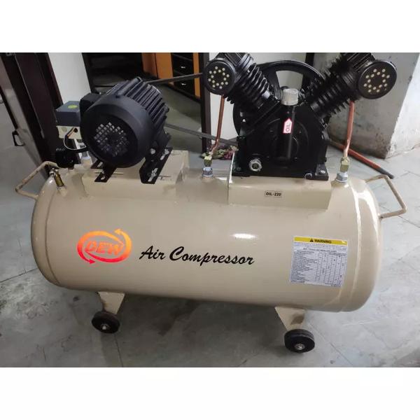 2 HP Double Piston Air Compressor Machine (V Type) 150 Liter Air TankModel	DS3Bore & Stroke	70 mm x 2Cylinder	DoubleFlow Rate	 7.46 CFMMax. Working Pressure	150 PSIG (10.5 KG/CM2)Motor Power Required	2 HPAir Receiver Tank Capacity (in Liter)	(150)Power Source	AC Single/ Three PhaseCountry of Origin	Made in India