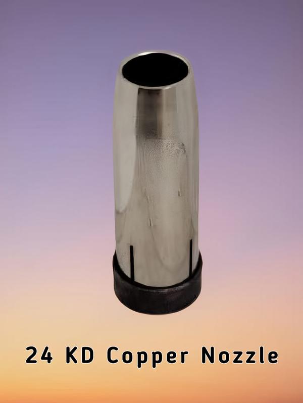 Saif Traders – Your Trusted Supplier of 24 KD CO2 Copper Nozzle (Weight: 40gms) for Industrial Use in Raviwar Peth, Pune, and Across IndiaWelcome to Saif Traders, your reliable partner for high-quality 24 KD CO2 Copper Nozzle (Weight: 40gms) in Raviwar Peth, Pune, and across India. With a legacy spanning over four decades since 1978, we have been at the forefront of providing top-notch welding and industrial equipment to businesses and professionals. Our commitment to quality, technical expertise, and customer satisfaction makes us the preferred choice for all your welding and industrial needs.What is a 24 KD CO2 Copper Nozzle (Weight: 40gms)?The 24 KD CO2 Copper Nozzle is a precision-engineered welding accessory designed for CO2 welding applications. Made from high-quality copper, this nozzle ensures excellent heat conductivity and durability. With a weight of 40 grams, it is lightweight yet robust, making it ideal for industrial welding tasks. It is widely used in industries such as manufacturing, automotive repair, and fabrication.Why Choose Saif Traders for 24 KD CO2 Copper Nozzle (Weight: 40gms)?Premium Quality: We supply 24 KD CO2 Copper Nozzles that are made from high-quality copper, ensuring durability and optimal performance.Heat Conductivity: Copper construction ensures excellent heat dissipation, enhancing welding efficiency.Lightweight Design: Weighing just 40 grams, this nozzle is easy to handle and reduces fatigue during prolonged use.Expert Guidance: With over 45 years of experience, our team provides expert advice to help you select the right welding accessories for your specific needs.Competitive Pricing: We offer high-quality nozzles at competitive prices, making us a cost-effective choice for businesses and professionals.Local and National Reach: Based in Raviwar Peth, Pune, we cater to customers in and around Pune as well as across India, ensuring timely delivery and excellent service.Trusted Name: Since 1978, Saif Traders has been a trusted name in the industry, known for our reliability, quality, and customer-centric approach.Applications of 24 KD CO2 Copper Nozzle (Weight: 40gms)Welding Operations: Ideal for CO2 welding tasks in manufacturing and fabrication units.Automotive Repair: For welding and repairing automotive parts in workshops.Industrial Work: Suitable for use in construction sites, metalworking, and heavy machinery repair.Maintenance and Repair: Provides precision welding for repair and maintenance tasks.General Welding Use: Perfect for a wide range of welding applications across industries.Our Commitment to QualityAt Saif Traders, we understand the importance of precision and durability in welding operations. That’s why we source our 24 KD CO2 Copper Nozzle (Weight: 40gms) from reputable manufacturers who adhere to strict quality standards. Each product is rigorously tested to ensure it performs flawlessly in real-world conditions.Why Choose 24 KD CO2 Copper Nozzle (Weight: 40gms)?Durability: Made from high-quality copper, ensuring long-lasting performance.Heat Conductivity: Excellent heat dissipation for efficient welding operations.Lightweight: Easy to handle and reduces fatigue during prolonged use.Versatility: Suitable for a wide range of CO2 welding applications.Contact Us TodayWhether you need a single 24 KD CO2 Copper Nozzle (Weight: 40gms) or bulk orders for large-scale projects, Saif Traders is here to meet your needs. Our team is ready to assist you with product selection, technical advice, and seamless delivery across Pune and India.Visit us at our store in Raviwar Peth, Pune, or get in touch with us to learn more about our products and services. Let Saif Traders be your trusted partner for all your welding and industrial requirements.Saif Traders – Precision Welding Solutions You Can Rely On. Since 1978.