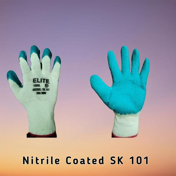 Saif Traders – Your Trusted Supplier of ELITE SK 101 Nitrile Gloves (Green-Yellow) in Raviwar Peth, Pune, and Across IndiaWelcome to Saif Traders, your reliable partner for high-quality ELITE SK 101 Nitrile Gloves (Green-Yellow) in Raviwar Peth, Pune, and across India. With a legacy spanning over four decades since 1978, we have been at the forefront of providing top-notch safety equipment and solutions to businesses and professionals. Our commitment to quality, technical expertise, and customer satisfaction makes us the preferred choice for all your safety gear needs.What are ELITE SK 101 Nitrile Gloves (Green-Yellow)?The ELITE SK 101 Nitrile Gloves (Green-Yellow) are premium disposable gloves designed for superior hand protection in industrial, medical, and laboratory settings. Made from high-quality nitrile material, these gloves offer excellent resistance to chemicals, punctures, and abrasions. The green-yellow color provides high visibility, making them suitable for a wide range of applications where safety and hygiene are paramount.Why Choose Saif Traders for ELITE SK 101 Nitrile Gloves (Green-Yellow)?Premium Quality: We supply ELITE SK 101 Nitrile Gloves (Green-Yellow) that are made from high-quality nitrile material, ensuring durability and optimal performance.Chemical Resistance: Offers excellent resistance to chemicals, making them ideal for industrial and laboratory use.High Visibility: The green-yellow color provides high visibility, enhancing safety in low-light conditions.Comfort and Fit: Designed for a comfortable fit, allowing for excellent hand movement and flexibility.Expert Guidance: With over 45 years of experience, our team provides expert advice to help you select the right safety gear for your specific needs.Competitive Pricing: We offer high-quality gloves at competitive prices, making us a cost-effective choice for businesses and professionals.Local and National Reach: Based in Raviwar Peth, Pune, we cater to customers in and around Pune as well as across India, ensuring timely delivery and excellent service.Trusted Name: Since 1978, Saif Traders has been a trusted name in the industry, known for our reliability, quality, and customer-centric approach.Applications of ELITE SK 101 Nitrile Gloves (Green-Yellow)Industrial Work: For handling chemicals, oils, and other hazardous materials in manufacturing plants.Medical and Healthcare: For use in hospitals, clinics, and laboratories to ensure hygiene and safety.Laboratory Use: For handling chemicals and biological samples in research and testing facilities.Automotive Industry: For handling oils, lubricants, and other automotive fluids.General Safety: Suitable for any environment where hand protection and high visibility are required.Our Commitment to QualityAt Saif Traders, we understand the importance of safety in industrial and professional settings. That’s why we source our ELITE SK 101 Nitrile Gloves (Green-Yellow) from reputable manufacturers who adhere to strict quality standards. Each product is rigorously tested to ensure it performs flawlessly in real-world conditions.Why Choose ELITE SK 101 Nitrile Gloves (Green-Yellow)?Durability: Made from high-quality nitrile material, ensuring long-lasting performance.Chemical Resistance: Offers excellent resistance to chemicals, oils, and other hazardous materials.High Visibility: The green-yellow color provides high visibility, enhancing safety in low-light conditions.Comfort: Designed for a comfortable fit, allowing for excellent hand movement and flexibility.Versatility: Suitable for a wide range of applications across industries.Contact Us TodayWhether you need a single box of ELITE SK 101 Nitrile Gloves (Green-Yellow) or bulk orders for large-scale projects, Saif Traders is here to meet your needs. Our team is ready to assist you with product selection, technical advice, and seamless delivery across Pune and India.Visit us at our store in Raviwar Peth, Pune, or get in touch with us to learn more about our products and services. Let Saif Traders be your trusted partner for all your safety gear requirements.Saif Traders – Safety Solutions You Can Rely On. Since 1978.