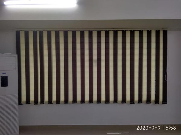 Vertical Blinds – Sleek, Functional & VersatileVertical blinds provide a modern and practical solution for large windows and sliding doors. Designed for effortless light control and privacy, they are available in a variety of fabrics, colors, and textures to match any space. Durable and easy to maintain, they are perfect for both homes and offices.Smooth and adjustable light controlIdeal for large windows and patio doorsDurable, easy to clean, and low maintenanceAvailable in fabric, PVC, and blackout optionsEnhance your space with a stylish and functional window covering.