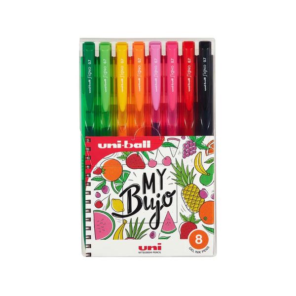 UNIBALL, Gel Pen - SIGNO | Set of 8 Delivers smooth, skip-free writing performance. Ideal for keeping handy to complete your everyday writing. A favourite of avid gel pen users. Smooth writing to the last drop of ink. Rubberised grip for superior comfort and control. Stainless steel tip. Retractable pen protects the tip from damage when not in use Features innovative Super Ink™ that protects against water, fading, and fraud. Product code : UMN-155-07. Tip size : FINE 0.7 mm. Colors : Assorted.