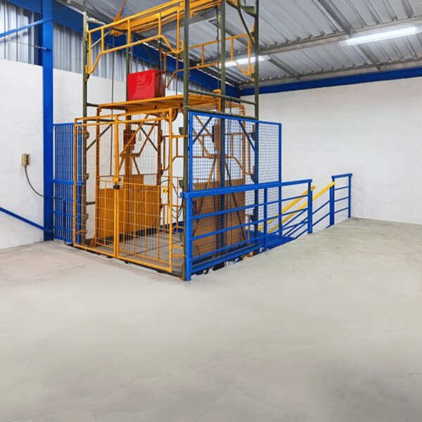 The Heavy-Duty Goods Lift by Vini Elevators is designed to handle large and heavy loads in industrial and commercial settings. Built with high-quality materials and advanced lifting mechanisms, this lift ensures smooth and reliable transportation of goods across multiple floors. It is ideal for warehouses, factories, shopping malls, and logistics hubs, where efficiency and durability are paramount. With a strong cabin structure, customizable load capacity, and advanced safety features, this lift guarantees a seamless operation while reducing manual labor.