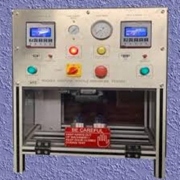 Pressure TesterPioneers in the industry, we offer perfume bottle pressure tester from India.Details:Perfume Bottle Pressure Tester  is used for testing ultrasonic welding joint integrigy.Made from Aluminium extruded sections, Stainless Steel and Aluminium anodised components.Pressure and Time can be set as per test requirement.