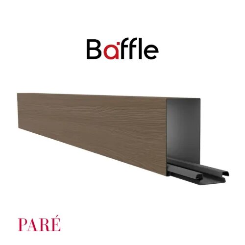 Iron Baffle Ceiling | Baffle Honey Maple R50 Medium | Strong and Stylish Ceiling Solution for Contemporary Spaces product image