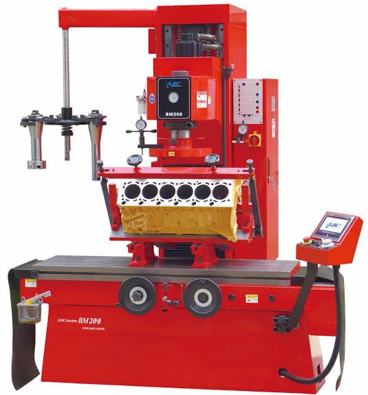 ### **Cylinder Block Boring and Honing**  Boring and honing are crucial machining processes to restore or resize engine cylinders for proper piston and ring fitment. These steps help maintain compression, reduce oil consumption, and ensure long engine life.  ---## **1. Cylinder Boring**  Boring is performed when a cylinder is worn out, has excessive scoring, or is out-of-round. The process enlarges the cylinder to accommodate a new piston size.  ### **Steps for Cylinder Boring:**  🔧 **Inspection & Measurement:**  - Use a **dial bore gauge** or **micrometer** to check cylinder wear, taper, and out-of-roundness.  - Determine the oversize needed (e.g., **0.010”, 0.020”, 0.030”** over standard).  🔧 **Setup & Machining:**  - Secure the cylinder block on a **boring machine**.  - Align the boring tool precisely with the existing cylinder centerline.  - Gradually remove material in multiple passes for accuracy.  🔧 **Final Check:**  - Re-measure the bore diameter to ensure it matches the **piston manufacturer’s specifications**.  - Leave a small allowance for honing (~0.002” to 0.005”).  ---## **2. Cylinder Honing**  Honing provides the final surface finish inside the cylinder, ensuring proper oil retention and piston ring seating.  ### **Steps for Cylinder Honing:**  🛠 **Tool Selection:**  - Use a **flex hone** (ball hone) for minor refinishing or a **rigid hone** for precise crosshatch patterns.  🛠 **Honing Process:**  - Set up the honing tool in a **drill or honing machine**.  - Use **oil-based honing fluid** to lubricate and cool the surface.  - Move the tool in a **steady up-and-down motion** to achieve the desired crosshatch angle (typically **30°-45°**).  - Continue honing until the final bore size is achieved.  🛠 **Final Inspection:**  - Check the **crosshatch pattern** for even oil distribution.  - Verify the final bore diameter with a **bore gauge**.  - Clean the cylinder thoroughly to remove metal particles and debris.  ---### **Why Boring and Honing Matter?**  ✅ Restores cylinder roundness and corrects wear.  ✅ Ensures **proper piston clearance** for smooth operation.  ✅ Helps piston rings **seat correctly**, reducing oil consumption.  ✅ Improves **engine longevity and efficiency**.  Would you like recommendations on tools or troubleshooting common boring and honing issues? 🚗🔧