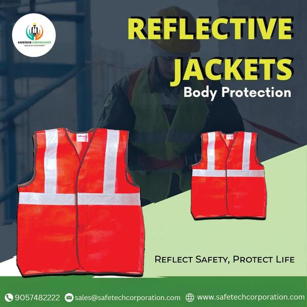 Top Reflective Jacket Manufacturers in Ahmedabad, Gujarat, India | Sefetech Corporation.Ensuring visibility in low-light conditions is crucial for worker safety. Sefetech Corporation, a leading Reflective Jackets Manufacturer & Exporter in India, specializes in designing and manufacturing top-grade reflective jackets that enhance visibility and protect workers in hazardous environments. Our jackets combine durability, comfort, and high reflectivity to meet global safety standards.Why Choose Sefetech Corporation for Reflective Jackets?As one of the Top Reflective Jackets Manufacturers & Suppliers in Gujarat, we prioritize safety, innovation, and comfort. Here’s why our jackets stand out:•	Premium Polyester Fabric: Our jackets are crafted from high-quality polyester, ensuring lightweight durability.•	Custom Pocket Design: Available in various pocket styles to meet specific industry needs.•	Multiple Reflective Tape Options: Choose from grey or white reflective tapes with 1