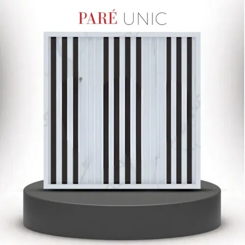Louver Wall Panel | Royal Statuario Dual Black Unic Panels | Sophisticated and Durable Design for Premium Interiors product image