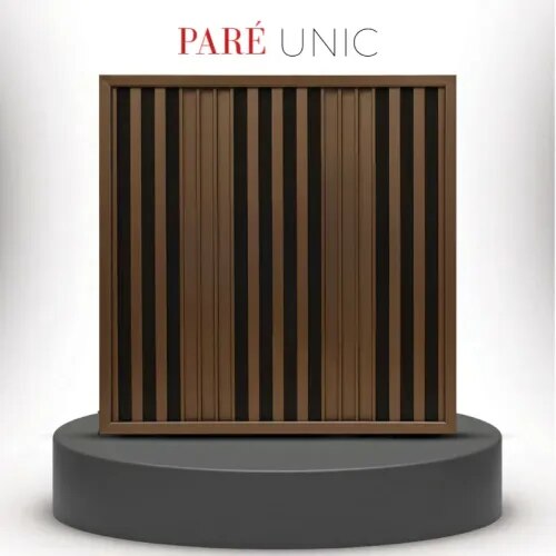 Pare Wall Panels | Rame Dual Black Unic Panels | Elegant Acoustic Slat Panels for Modern Interiors product image