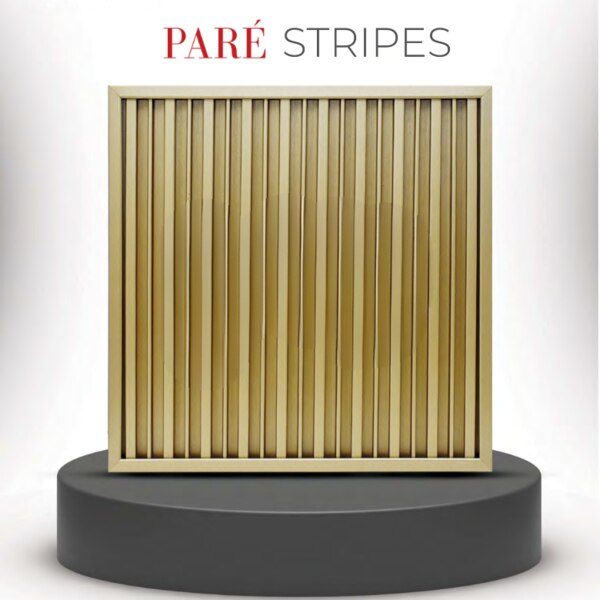 Enhance your interiors with the Oro Stripes Wall Panels from PARE, designed to bring a modern metallic texture to your walls. Part of our Metallic Collection, this panel features a rich Oro shade, adding a luxurious and contemporary feel to any space. Built for durability and high-end aesthetics, it is available in a standard size of 3060x215mm and is priced per piece for easy customization. Also available in Argento and Rame to suit various interior styles.Upgrade your space with high-quality PARE Metallic Collection Wall Panels today!π Service Areas:β Chennai β Adyar, Anna Nagar, Velachery, T. Nagar, OMR, ECR, Tambaram, Porur, Ambattur, Perungudi, and more!β Nearby Cities β Coimbatore, Bangalore, Hyderabad, and all over Indiaπ‘ Visit: smarthomeindia.inπ Call us at: 9655009199 | 9655006409