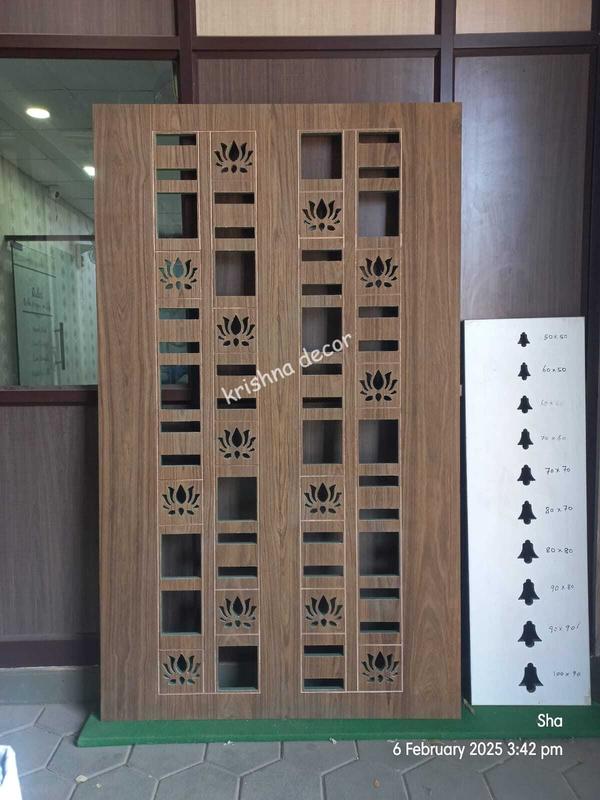 Coimbatore New CNC Pooja Door DesignsKrishna decor have a new cnc pooja door designs at lower price in market.