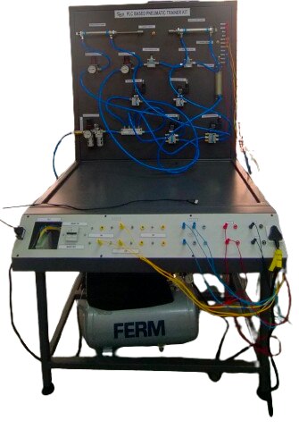 An Electro-Pneumatic Trainer is an educational system designed to teach the principles and applications of pneumatic systems combined with electrical control. It combines pneumatic technology (which uses compressed air to perform mechanical work) with electrical control elements such as electrical switches, sensors, actuators, and electrical circuits, including the use of Programmable Logic Controllers (PLC). These trainers are widely used in technical education and vocational training to help students understand how to integrate pneumatic and electrical control systems in industrial automation applications.