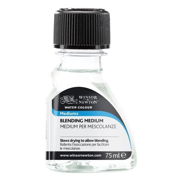 WINSOR & NEWTON WATER COLOUR - BLENDING MEDIUM - BOTTLE OF 75 ML Winsor & Newton Water Colour Blending Medium slows the drying of water colours, allowing more time for blending. It is particularly useful in hot climates where artists would like their water colours to stay open and workable for longer periods of time. For maximum effect dilute with medium only. Can also be mixed with water. Blending Medium can be used in a number of different ways. For maximum blending time, mix the medium directly with the water colour. Alternatively, you can apply the medium directly to the paper in preparation for the water colour wash. Dilution with water will provide a variety of lending / drying times. Drying rates will vary and depend on the temperature and air flow. Once dry, further washes can be applied over any washes which included Blending Medium.Blending Medium for watercolour is an often-overlooked medium that will slow the drying process, making it possible to blend water-colours for longer. Fine Art and or explore local stores like The Art City Goregaon West MUMBAI Art Supplies: Fine art materials Basic supplies: Sketchbooks, pencils, erasers, sharpeners, paintbrushes. Media: Acrylic Ink, Watercolors, pastels, acrylics, colored pencils, markers. Offers a wide range of high-quality art supplies for artists, students, and professionals, with online delivery. A one-stop shop for art supplies with a wide variety of products at reasonable prices . contect no - 81696 33825