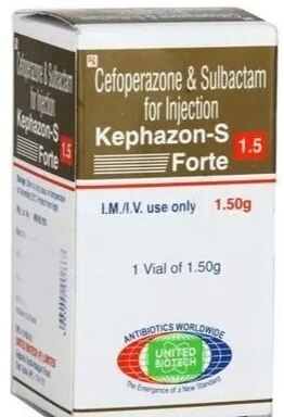 Kephazon-s Forte 1.5gm InjGet Latest PriceQuantity Unit VialSHREE GURU PHARMA MUMBAI KEPHAZON-S 1.5GM INJECTION AVAILABLE AT WHOLE SALE RATE
