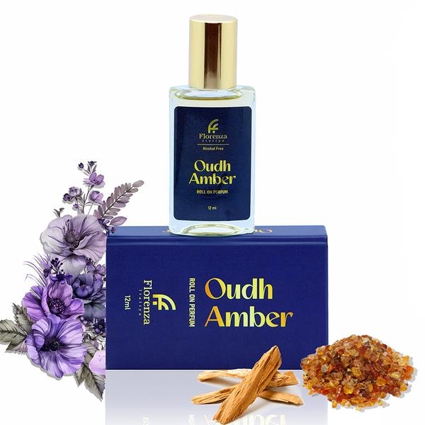 1. Oudh Amber Roll-On Perfume with long-lasting fragrance2. 12 ml travel-size roll-on perfume for easy application3. A unique blend of woody, sweet, patchouli, and leather notes4. Perfect unisex perfume for men and women who love rich, earthy scents5. Ideal for daily wear or special occasions6. Luxury fragrance that adds elegance and charm to your personal styleWhether you’re looking for a signature scent or a unique gift, Florenza Italiya’s Oudh Amber is the perfect choice. Its deep, luxurious aroma will leave a lasting impression, combining the richness of amber and patchouli with the elegance of leather and woody tones.