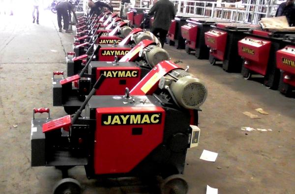 JAYMAC - Indian Make - Bar Shearing Machine is robustly built to with stand the stress while shearing of rebar and various forms of steel bars.Durable fast and easy to use, this machine gives a one-shot cutting operation with perfect cutting accuracy thus minimising the use of labour and long drawncutting process for single cuts.This workhours knows no stop as it can be effectively out to use for a constant round-the-clock production.* Jig locator for rigid holding of bars while shearing* Elctrical safety device ensuring safe operation.* Special tool steel cutting blades are carefully heat threated for a longer cutting life.* Safety cover for operator protection while shearing.