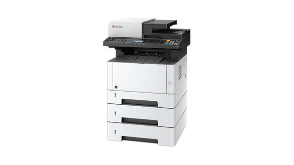 Kyocera ECOSYS M2040dn The Kyocera ECOSYS M2040dn is a compact monochrome multifunction printer (MFP) designed for small to medium-sized businesses looking for reliable, high-quality printing, scanning, and copying. Combining advanced features with Kyocera’s ECOSYS technology, the M2040dn delivers low running costs and high durability, making it a cost-effective solution for busy offices. With automatic duplex printing, network connectivity, and energy-saving features, it ensures maximum productivity while reducing operational costs.Ideal for environments where space is limited but performance is essential, the Kyocera M2040dn offers fast print speeds, high-resolution printing, and robust security features to protect sensitive documents. It is the perfect choice for businesses needing a versatile, high-performance MFP without the high costs typically associated with multifunction devices.Kyocera ECOSYS M2040dn, monochrome multifunction printer, compact office printer, duplex printing, energy-efficient MFP, business printer, Kyocera M2040dn, fast printing, network printer, copy, scan, low cost per page, high-quality monochrome prints, secure printing, Kyocera multifunction printer, small business printer.Key Specifications of Kyocera ECOSYS M2040dnPrint Speed:Up to 40 ppm for monochrome printing.Print Resolution:1200 x 1200 dpi (equivalent) for detailed and clear prints.Monthly Duty Cycle:Up to 50,000 pages for reliable performance in mid-to-high volume environments.Standard Paper Capacity:250-sheet paper cassette + 100-sheet bypass tray.Optional 500-sheet paper tray for greater paper capacity.Duplex Printing:Automatic duplex printing for two-sided printing, reducing paper usage.Scanner:Color scanning with scan-to-email, scan-to-USB, and scan-to-folder capabilities.Scan speed: Up to 40 images per minute (ipm).Connectivity:Network printing via Ethernet (10/100/1000).USB 2.0 for direct connection to a PC.Mobile printing: Supports Apple AirPrint, Google Cloud Print, Mopria, and Kyocera Mobile Print.Display:2-line LCD display for easy operation and status monitoring.Security:Secure printing with PIN entry to release print jobs.User authentication for controlled access to functions.Dimensions and Weight:Dimensions (WxDxH): 400 x 399 x 406 mm.Weight: Approx. 13.5 kg.