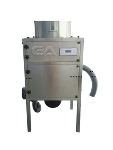 A Small onion peeling machine used to automate the process of removing the skin or peel from small onions. It is designed to save time and effort in commercial kitchens or food processing facilities where large quantities of onions need to be peeled efficiently.SpecificationsCapacity                                                20kg, 40Kg, 60Kg, 90Kg/hrType                                                       Dry TypeAutomation Grade                               ManualUsage/Application                               IndustrialMaterial                                                 Mild SteelElectricity Phase                                   Single PhaseProduct To Be Peeled                          Small onionVoltage                                                   220 VMotor Rating                                         3HpBrand                                                     Gravity AutomotiveFrequency                                             60 HzCountry of Origin                                 Made in IndiaPower Source                                       Electricity