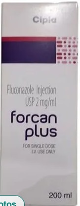 2mg Fluconazole Injection USP₹ 71.30/BoxGet Latest PriceMinimum Order Quantity: 5 BoxTreatment	Fungal InfectionManufacturer	Cipla LtdDose	2mgPackaging Type	BoxPackaging Size	200mlComposition	FluconazolePrescription/Non prescription	Prescription RequiredItem Name	Forcan PlusEstablished as a Partnership firm in the year 2017 at Mira Road (Mumbai, India), we “Shree Guru Pharma” are a leading Wholesale Distributor of a wide range of Pharmaceutical Injection, Pharmaceutical Tablets, Meropenem