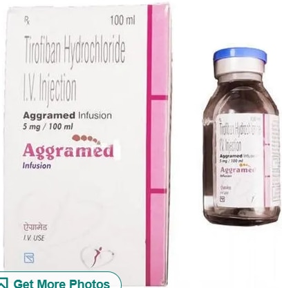 Tirofiban Hydrochloride IV Injection₹ 4,482/PieceGet Latest PriceUsage/Application	Heart AttackDosage Form	InjectionPackaging Type	BoxPackaging Size	100mlItem Name	AggramedEstablished as a Partnership firm in the year 2017 at Mira Road (Mumbai, India), we “Shree Guru Pharma” are a leading Wholesale Distributor of a wide range of Pharmaceutical Injection, Pharmaceutical Tablets, Meropenem Injections, etc