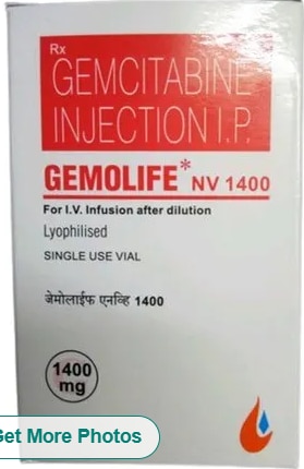 Gemcitabine Injection IP₹ 4,320/BoxGet Latest PriceMinimum Order Quantity: 10 BoxManufacturer	Axiom MaxTreatment	CancerPrescription/Non prescription	PrescriptionForm	InjectionStrength	1400mgItem Name	Gemolife NV 1400For IV Infusion after dilutionLiyophilisedSingle use vial