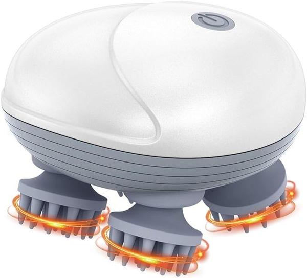 Lipsa Rechargeable, Scalp Full Body Pain Relief Massager, Electric Head Kneading Massager, Handheld Portable Head Scratcher for Hair Growth, Deep Clean... Not only does this massager provide deep relaxation, but it also promotes healthy hair growth by stimulating blood circulation to the scalp. The soothing massage can help relieve tension, stress, and even headaches, while supporting overall hair health.