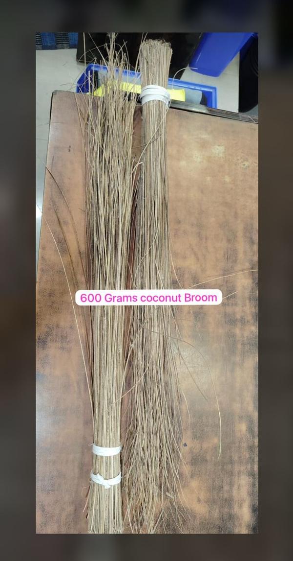 600 grams coconut brooms are durable and eco-friendly cleaning tools made from natural coconut palm fibers. Designed for both indoor and outdoor use, these brooms are ideal for sweeping dust, leaves, and debris from floors, patios, and garden areas. Weighing 600 grams, they offer a balanced feel—light enough for daily use yet sturdy enough for tough cleaning. Their coarse bristles effectively trap dirt, while the long wooden or bamboo handles provide a comfortable grip. Sustainable and biodegradable, coconut brooms are an excellent alternative to plastic variants, making them a popular choice for environmentally conscious households and commercial cleaning purposes.