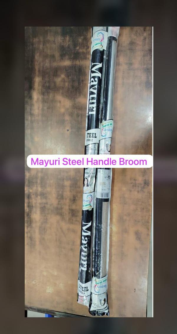 The Mayuri Steel Handle Broom is a durable and efficient cleaning tool designed for everyday use. Featuring a sturdy steel handle, it offers enhanced grip and long-lasting strength. The broom head is made with high-quality, flexible synthetic bristles that effectively sweep dust, dirt, and debris from all types of surfaces, including tiles, concrete, and wood. Lightweight and ergonomically designed, it reduces strain during extended cleaning sessions. Ideal for both indoor and outdoor use, the Mayuri Steel Handle Broom combines performance with practicality, making it a reliable choice for households and commercial spaces alike. Easy to store and simple to maintain.
