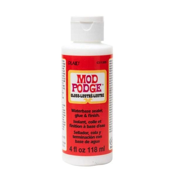 ALL IN ONE GLUE: Mod Podge Gloss for decoupage acts as a glue as well as sealer preserving your craft works for long time. Mod podge super gloss all in one decoupage glue is multi-purpose,non-toxic and is great for all types of crafts and kid's projectsMULTIPLE SURFACES: This quick-drying formula works on a variety of surfaces such as wood, paper, canvas, tin, terra cotta, and more - making this a must-have product for all your arts and crafts! Mod podge glossy sealer is mess free to work with and cleans up with soap and water easily.DURABLE FINISH: Our Mod podge for gloss dries clear for clear multiple coat build up and is easily sanded to a smooth decoupage glossy finish to preserve the beauty of your decoupage paper and decoupage napkin tissues.