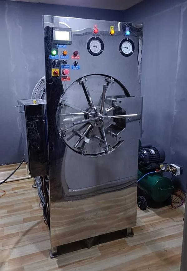 Material	Stainless SteelAutomation Grade	Semi AutomaticUsage	Used to sterilize a wide range of materialsProduct Capacity	5000LVoltage	440VFrequency	50 Hz