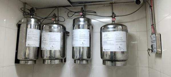 A kitchen fire suppression system is an automated fire protection system designed to quickly and effectively extinguish fires in commercial kitchens, especially those involving grease and cooking equipment. These systems are generally activated by heat detection or manual activation, and they use a wet chemical agent or a combination of water and a wet chemical to suppress flames and prevent re-ignition.