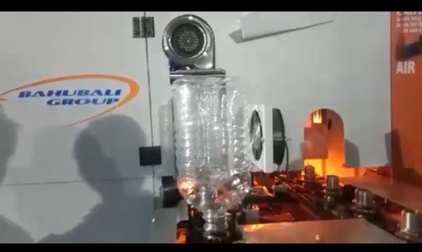 Bahubali Group single Cavity Handfeed Automatic Pet Blowing Machine for confectionery Jars up to 5 ltrPlease refer our gallery or ask videos on WhastappNo of Cavities		1	Max. Product Height		280mm	Max. Product Dia.		150mm	Minimum Neck Size		46mm	Max Neck size of Preforms 120mm	Product Volume		  up to 5 Ltr In Jar		Product Output of 3000ml Jars in 120mm Neck size  (standard is 80gm to 100gm pet Preform may vary depending on the shape & quality of preform & Jar) 700 to 750 Jars Per Hour	Watch video https://youtu.be/QcisarIwNE4RegardsRajesh Kadam9322057408