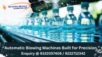 BAHUBALI GROUPNew “WATER - SERIES” Auto Blowing Machine for Packaged Drinking Water/ Soda, Carbonated Drinks/ Juice Projects.Two Cavity 2500+ BPH of 1000mlAdvantages▪️Regular Savings on Blow Mould Cost (Single Cavity)▪️Less Connected load▪️With Air recovery system▪️0% Wastage▪️After Power cut Preform can be released manually from heating▪️Less Running Load▪️Less Air requirements▪️Less blowing cost▪️Reduced accessories cost▪️Increased ProductionWe are offering the above new “WATER - SERIES” Auto Blowing Machine with all the above advantages at very reasonable cost to all our Customers.For more details and videos please call or whatsapp usRegardsRajesh Kadam92227123429322057408