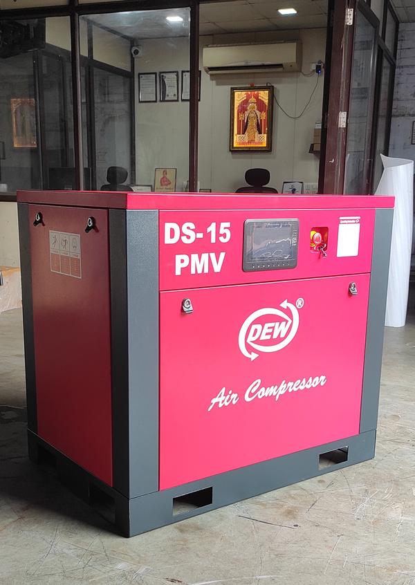 Maximum Flow Rate	9 cfm - 40 cfmDischarge Pressure	12 barSize of Receiver (in L)	0-10 litres, 30-40 litres, >40 litresCompressor Brand	DEW Since 1967Horse Power	2 HP - 10 HP