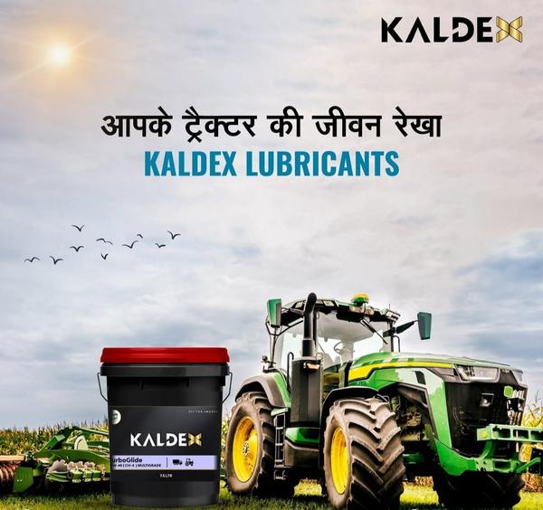 आपके ट्रैक्टर की जीवन रेखा - Kaldex Lubricantखेती में ट्रैक्टर सिर्फ एक मशीन नहीं, बल्कि किसान का सबसे बड़ा साथी होता है। ट्रैक्टर की ताकत और लम्बी उम्र इस बात पर निर्भर करती है कि उसमें कौन-सा लुब्रिकेंट इस्तेमाल किया जा रहा है। इसी ज़रूरत को समझते हुए, Kaldex Lubricant आपके ट्रैक्टर के लिए एक भरोसेमंद समाधान बनकर उभरा है।Kaldex Lubricant विशेष रूप से उन परिस्थितियों को ध्यान में रखकर तैयार किया गया है, जिनमें भारतीय किसान काम करते हैं – जैसे अधिक गर्मी, भारी ज़मीन और लंबे समय तक लगातार चलने वाली मशीनें। इसका उच्च गुणवत्ता वाला फॉर्मूला इंजन को घर्षण से बचाता है, धूल-मिट्टी से सुरक्षा देता है और इंजन की कार्यक्षमता को लंबे समय तक बनाए रखता है।जब बात हो ट्रैक्टर की लाइफ बढ़ाने की, तो समझदारी इसी में है कि आप ऐसा लुब्रिकेंट चुनें जो आपकी मेहनत और आपके ट्रैक्टर दोनों का ख्याल रखे। इसलिए कहा जाता है –