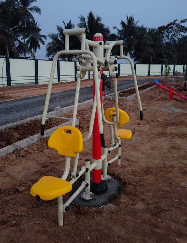 Kids play Systems, Bangalore, offers a wide range of durable and safe Gym equipments designed for Elders and children of all age groups. Crafted from high-quality materials, our Gym Equipments are ideal for schools, parks, and residential play areas, ensuring hours of fun and physical activity. Each equipments is built to meet strict safety standards, promoting a joyful and secure play experience.