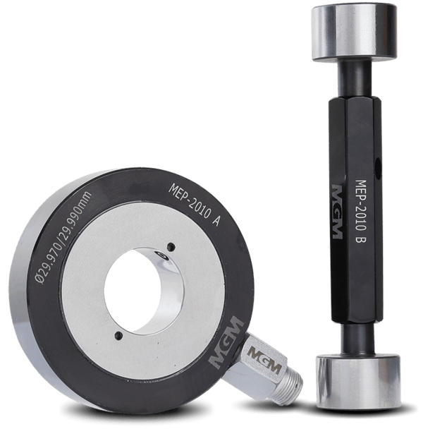 An Air Ring Gauge and a Setting Plug are precision measurement tools used primarily in high-accuracy dimensional inspection, especially for checking external diameters like shafts.1. Air Ring GaugeIt is a non-contact, air-based measuring tool used to check the external dimensions (OD) of cylindrical parts.The gauge has small air jets that emit air when connected to an air supply and a differential pressure system.As a part (e.g., a shaft) is inserted into the ring, the air back-pressure changes depending on the size of the part.The gap between the part and the ring’s inner diameter determines the airflow, which is measured and translated into dimensional data.Highly used in automotive, aerospace, and precision manufacturing where fast, repeatable, and non-contact measurement is critical.2. Setting PlugA Setting Plug is a master or reference piece used to calibrate the air ring gauge.It is a high-precision cylindrical plug with a known and certified diameter.You insert the setting plug into the air ring to set zero or establish reference points (e.g., Go/No-Go limits) on the display.Usually made from hardened steel or carbide to resist wear and maintain dimensional integrity.How They Work TogetherFirst, you insert the Setting Plug into the Air Ring Gauge to calibrate or zero the system.Then, production parts are measured using the now-calibrated Air Ring Gauge for quick, accurate, and repeatable measurements.