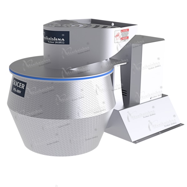 Model Po-3 cutting machine is a crucial piece of equipment in the production of potato chips, designed to efficiently and consistently sliced potatoes into thin, uniform pieces.Material : Machines are constructed from food-grade stainless steel 304 grade to ensure hygiene and durability.Feeding System : The machine includes a feeding system to bring the potatoes into the cutting process. This can range from simple chutes to automated conveyor systems.Cutting Mechanism : The cutting system is designed for precision and efficiency.Blades are designed for straight cuts or wavy (crinkle-cut) styles.Adjustable Thickness : Our machine can adjust the thickness of the slices, allowing manufacturers to produce different styles of chips.Safety Features are :Safety Guards : Guards to prevent accidental contact with the cutting blades.Emergency Stop Buttons : Emergency stop buttons for immediate shutdown.Interlock Systems : Systems that prevent the machine from operating when safety guards are open.Efficiency :  Minimizing waste and maximizing throughput.Reliability : Ensuring consistent and reliable operation.Maintenance :   Designing for ease of maintenance and repair.